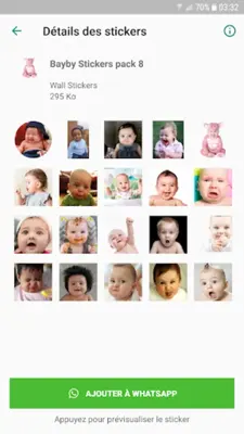 Animated babies Stickers android App screenshot 4