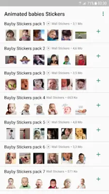 Animated babies Stickers android App screenshot 6